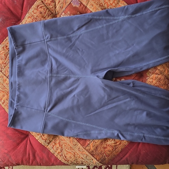 Girlfriend Collective Sky Blue/zgrey high rise leggings (worn once) - Picture 3 of 4